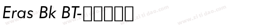 Eras Bk BT字体转换